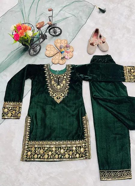 OC 236 Viscose Velvet Top With Bottom Dupatta Wholesale In India